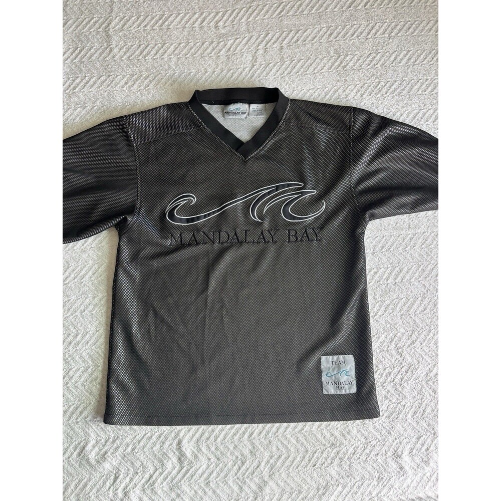 Vintage Team Mandalay Bay Vegas Football Jersey Shirt Y2K Streetwear Mens M